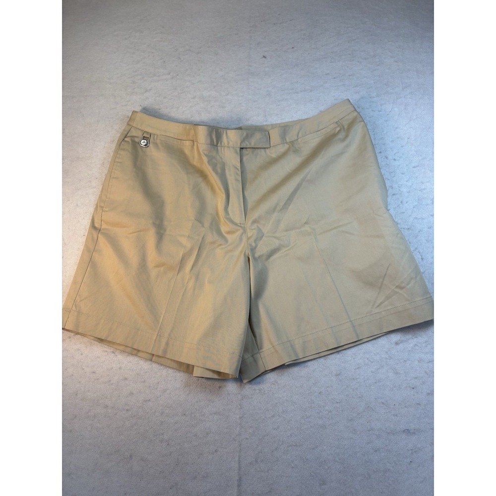 LIZGOLF by LIZ CLAIBORNE Audra Sz 18 w/Coolmax Golf SHORTS Khaki